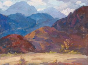 Carmel Valley, an oil on masonite by the Carmel Art Colony painter Mary DeNeale Morgan.
